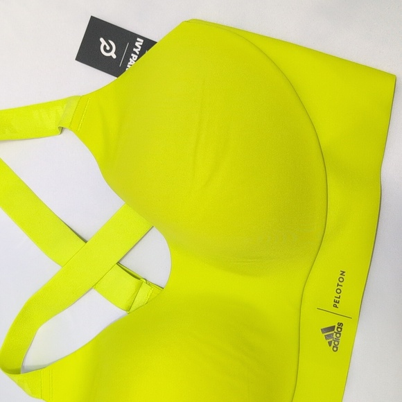Rare adidas Ivy Park x Peloton Neon Yellow Sports Bra - SAMPLE - NWT. - Picture 2 of 9